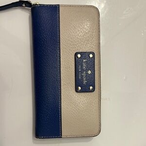 Kate Spade Navy and Beige Wallet